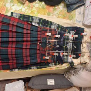 6 vintage tweed wool 3 shorts 3 skirts the bottom 3 are skirts